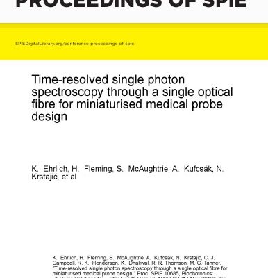 خرید و دانلود نسخه کامل کتاب Time-resolved single photon spectroscopy through a single optical fibre for miniaturised medical probe design