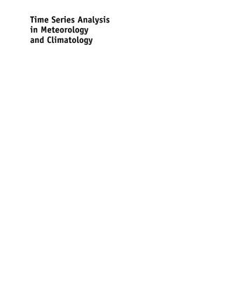 خرید و دانلود نسخه کامل کتاب Time Series Analysis in Meteorology and Climatology: An Introduction