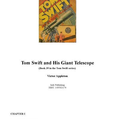 خرید و دانلود نسخه کامل کتاب Tom Swift and His Giant Telescope (Book 39 in the Tom Swift series)