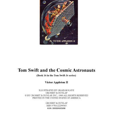 خرید و دانلود نسخه کامل کتاب Tom Swift and the Cosmic Astronauts (Book 16 in the Tom Swift Jr series)