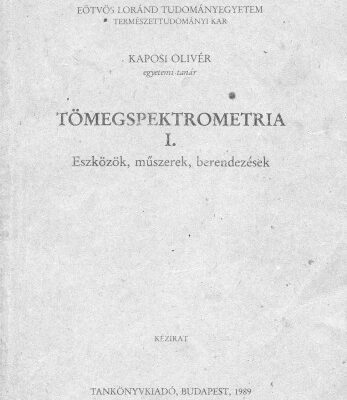 خرید و دانلود نسخه کامل کتاب Tömegspektrometria I.