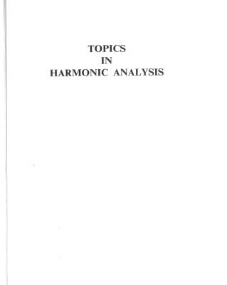 خرید و دانلود نسخه کامل کتاب Topics in harmonic analysis