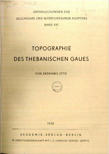 خرید و دانلود نسخه کامل کتاب Topographie des thebanischen Gaues_68bfa991c07f4.jpeg خرید و دانلود نسخه کامل کتاب Topographie des thebanischen Gaues