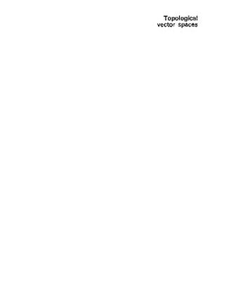 خرید و دانلود نسخه کامل کتاب Topological Vector Spaces
