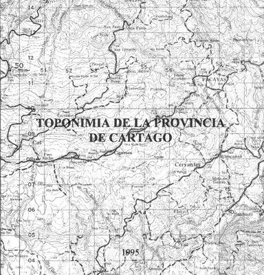 خرید و دانلود نسخه کامل کتاب Toponimia de la provincia de Cartago