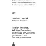 خرید و دانلود نسخه کامل کتاب Torsion Theories, Additive Semantics and Rings of Quotients