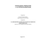 خرید و دانلود نسخه کامل کتاب Toxicological profiles – 1,1,2,2-tetrachloroethane