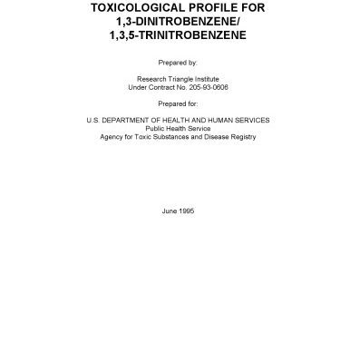 خرید و دانلود نسخه کامل کتاب Toxicological profiles – 1,3-dinitrobenzene 1,3,5-trinitrobenzene