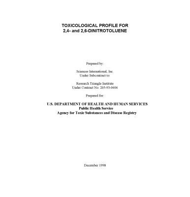 خرید و دانلود نسخه کامل کتاب Toxicological profiles – 2,4- and 2,6-dinitrotoluene