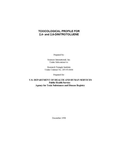 خرید و دانلود نسخه کامل کتاب Toxicological profiles – 2,4- and 2,6-dinitrotoluene_68d42693c635b.jpeg خرید و دانلود نسخه کامل کتاب Toxicological profiles – 2,4- and 2,6-dinitrotoluene