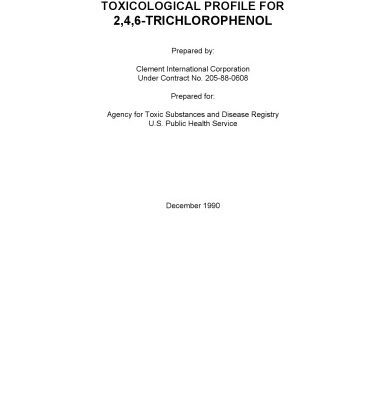 خرید و دانلود نسخه کامل کتاب Toxicological profiles – 2,4,6-trichlorophenol
