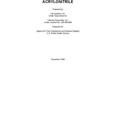 خرید و دانلود نسخه کامل کتاب Toxicological profiles – Acrylonitrile