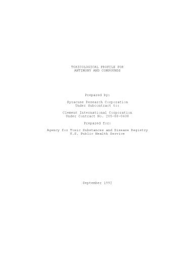 خرید و دانلود نسخه کامل کتاب Toxicological profiles – Antimony and compounds_68d4231fcee17.jpeg خرید و دانلود نسخه کامل کتاب Toxicological profiles – Antimony and compounds