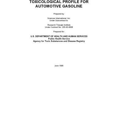 خرید و دانلود نسخه کامل کتاب Toxicological profiles – Automotive gasoline