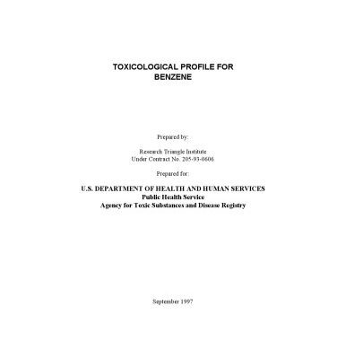 خرید و دانلود نسخه کامل کتاب Toxicological profiles – Benzene