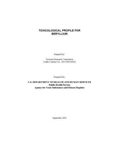 خرید و دانلود نسخه کامل کتاب Toxicological profiles – Beryllium_68d424b5db43a.jpeg خرید و دانلود نسخه کامل کتاب Toxicological profiles – Beryllium