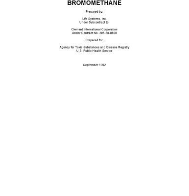 خرید و دانلود نسخه کامل کتاب Toxicological profiles – Bromomethane