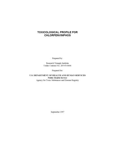 خرید و دانلود نسخه کامل کتاب Toxicological profiles – Chlorfenvinphos_68d442642b5fe.jpeg خرید و دانلود نسخه کامل کتاب Toxicological profiles – Chlorfenvinphos