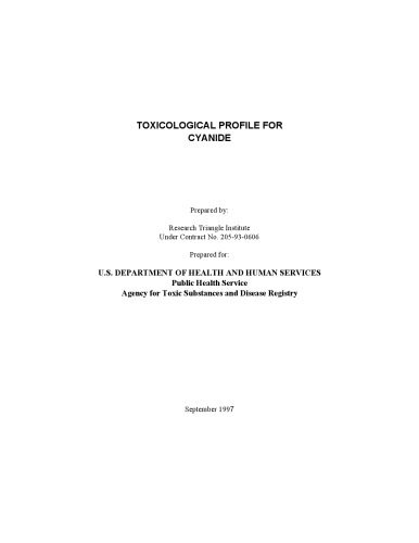 خرید و دانلود نسخه کامل کتاب Toxicological profiles – Cyanide_68d42b54cca38.jpeg خرید و دانلود نسخه کامل کتاب Toxicological profiles – Cyanide