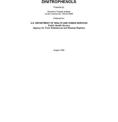 خرید و دانلود نسخه کامل کتاب Toxicological profiles – Dinitrophenols