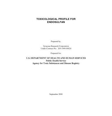 خرید و دانلود نسخه کامل کتاب Toxicological profiles – Endosulfan