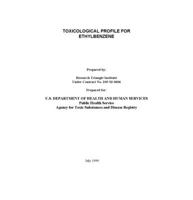 خرید و دانلود نسخه کامل کتاب Toxicological profiles – Ethylbenzene