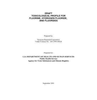 خرید و دانلود نسخه کامل کتاب Toxicological profiles – Fluorine, hydrogen fluoride, and fluorides