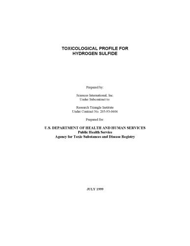 خرید و دانلود نسخه کامل کتاب Toxicological profiles – Hydrogen sulfide_68d422a265dde.jpeg خرید و دانلود نسخه کامل کتاب Toxicological profiles – Hydrogen sulfide
