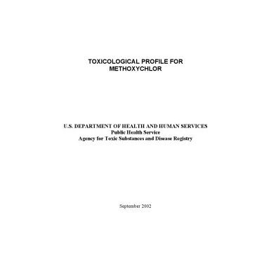 خرید و دانلود نسخه کامل کتاب Toxicological profiles – Methoxychlor