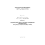 خرید و دانلود نسخه کامل کتاب Toxicological profiles – Methylene chloride