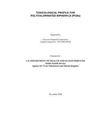 خرید و دانلود نسخه کامل کتاب Toxicological profiles – Polychlorinated Biphenyls