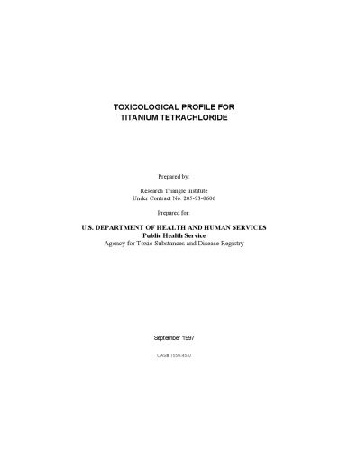 خرید و دانلود نسخه کامل کتاب Toxicological profiles – Titanium Tetrachloride_68d422bba85af.jpeg خرید و دانلود نسخه کامل کتاب Toxicological profiles – Titanium Tetrachloride