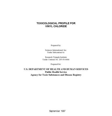 خرید و دانلود نسخه کامل کتاب Toxicological profiles – Vinyl Chloride