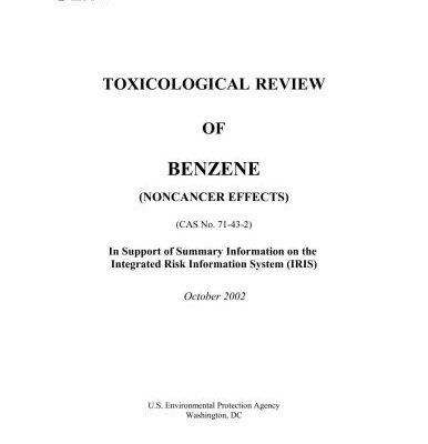 خرید و دانلود نسخه کامل کتاب Toxicological Review of Benzene (Noncancer Effects)