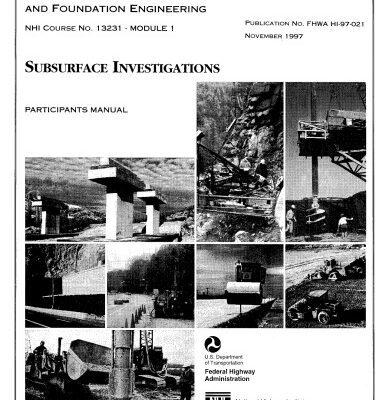 خرید و دانلود نسخه کامل کتاب Training course in geotechnical and foundation engineering. Subsurface investigation