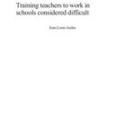 خرید و دانلود نسخه کامل کتاب Training Teachers to Work in Schools Considered Difficult