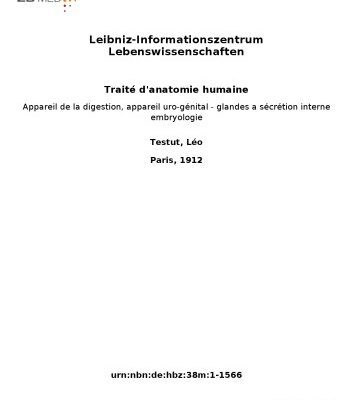 خرید و دانلود نسخه کامل کتاب Traité d’anatomie humaine