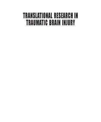 خرید و دانلود نسخه کامل کتاب Translational Research in Traumatic Brain Injury