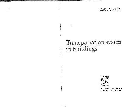 خرید و دانلود نسخه کامل کتاب Transportation systems in building