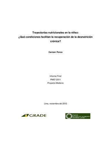 خرید و دانلود نسخه کامل کتاب Trayectorias nutricionales en la niñez: ¿Qué condiciones facilitan la recuperación de la desnutrición crónica?_68bc2f3beff25.jpeg خرید و دانلود نسخه کامل کتاب Trayectorias nutricionales en la niñez: ¿Qué condiciones facilitan la recuperación de la desnutrición crónica?