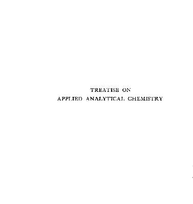 خرید و دانلود نسخه کامل کتاب Treatise on applied analytical chemistry