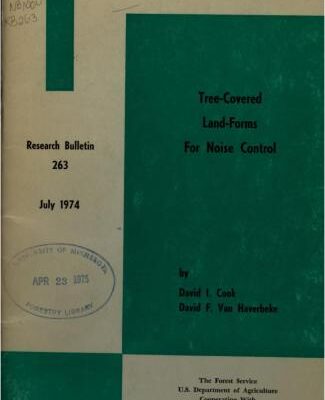 خرید و دانلود نسخه کامل کتاب Tree-Covered Land-Forms for Noise Control