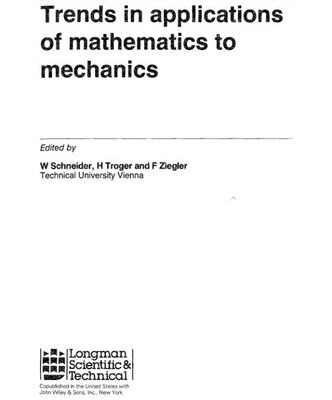 خرید و دانلود نسخه کامل کتاب Trends in applications of mathematics to mechanics