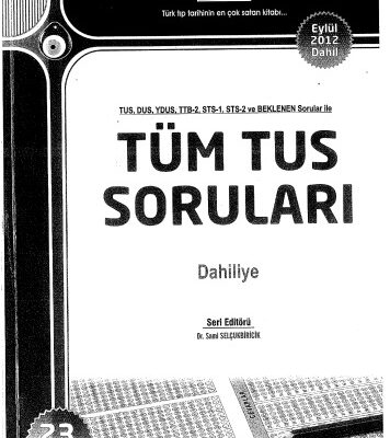 خرید و دانلود نسخه کامل کتاب Tüm Tus Soruları Dahiliye