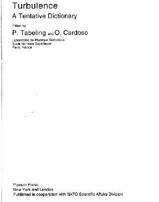 خرید و دانلود نسخه کامل کتاب Turbulence: a tentative dictionary