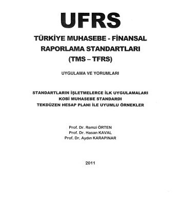 خرید و دانلود نسخه کامل کتاب Türkiye Muhasebe-Finansal Raporlama Standartları Uygulama ve Yorumları