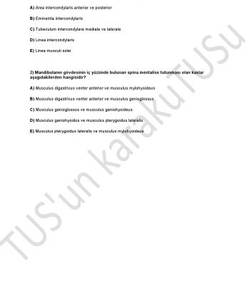 خرید و دانلود نسخه کامل کتاب TUS’un karakuTUS’u 3.Tus Deneme Sınav Kitapçığı