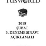 خرید و دانلود نسخه کامل کتاب Tusworld 2018 Şubat 3.Deneme Sınavı