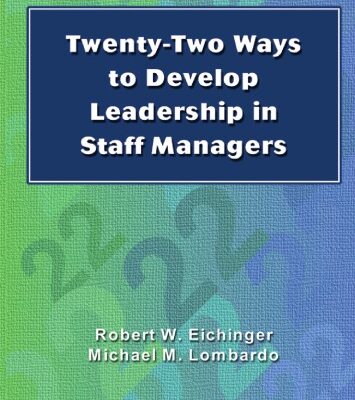 خرید و دانلود نسخه کامل کتاب Twenty-Two Ways to Develop Leadership in Staff Managers