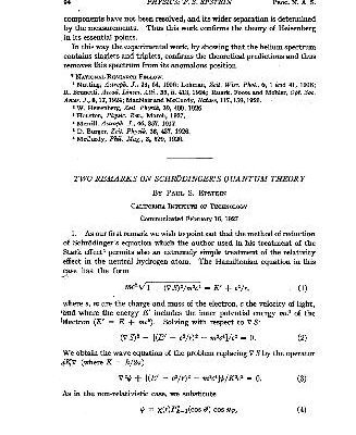 خرید و دانلود نسخه کامل کتاب Two Remarks on Schrodingers Quantum Theory
